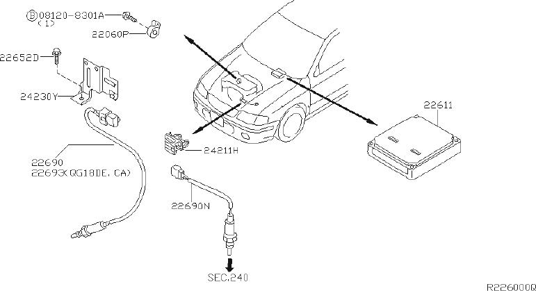 Nissan Sentra Engine Control Module - 23710-8U423 - Genuine Nissan Part