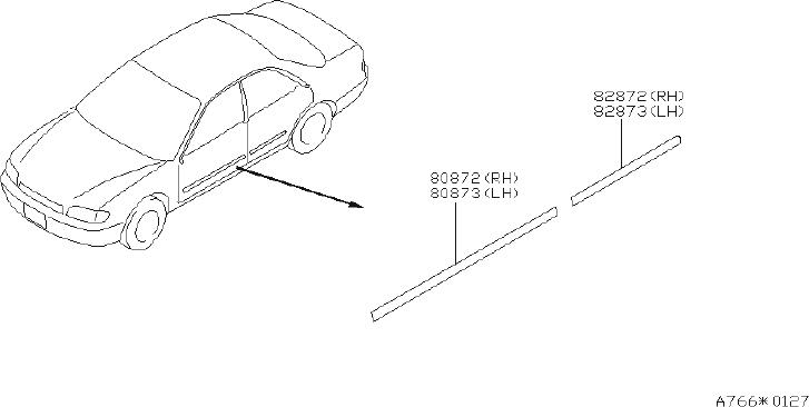 Nissan-Altima-Door-Molding-(Right,-Front).-BODY---80870-...