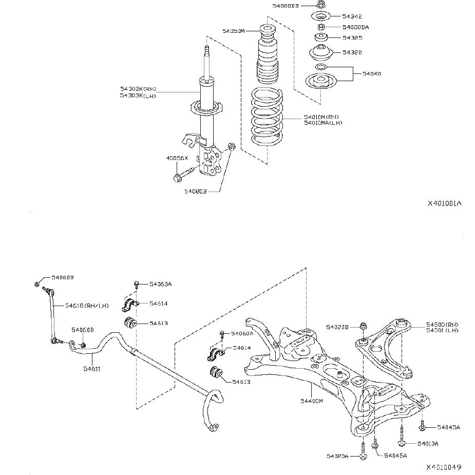 Nissan Versa Note Suspension Control Arm (Right). FRONT ...